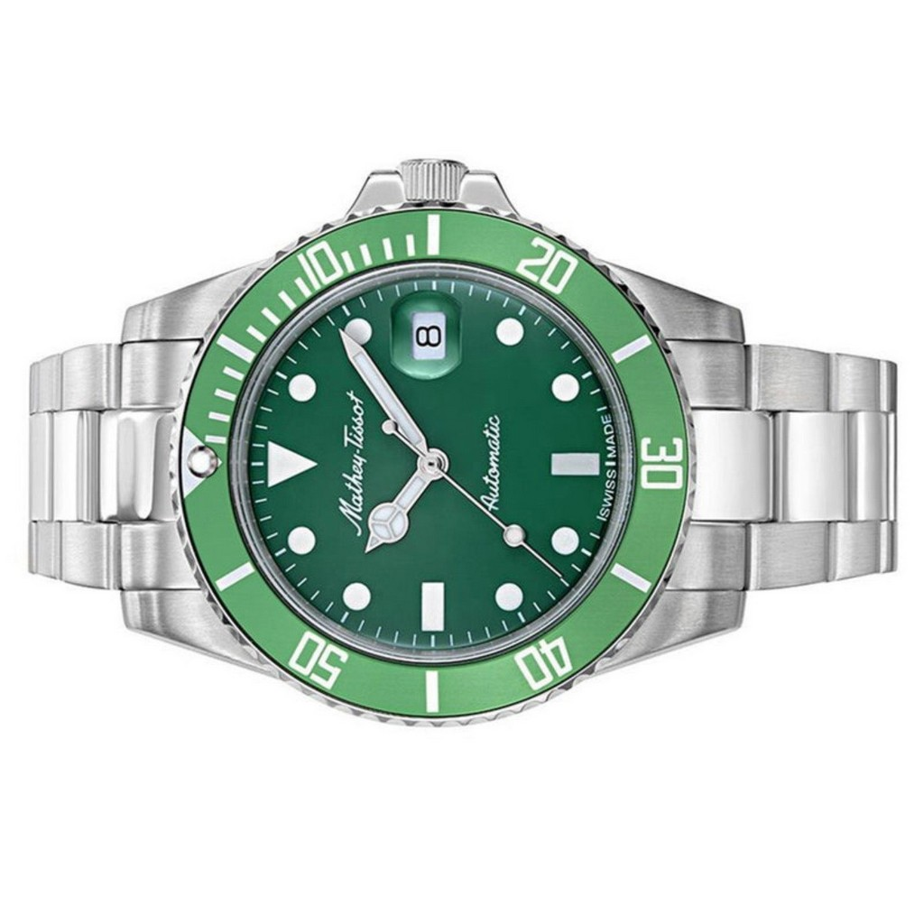 Mathey Tissot Mathy Vintage Automatic Stainless Steel Green Dial