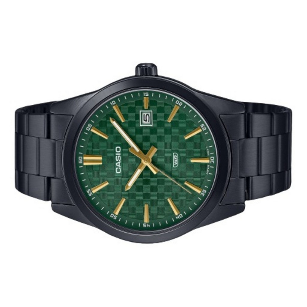 Reloj Casio Standard Anal Gico De Cuarzo Con Esfera Verde Y Ba O De