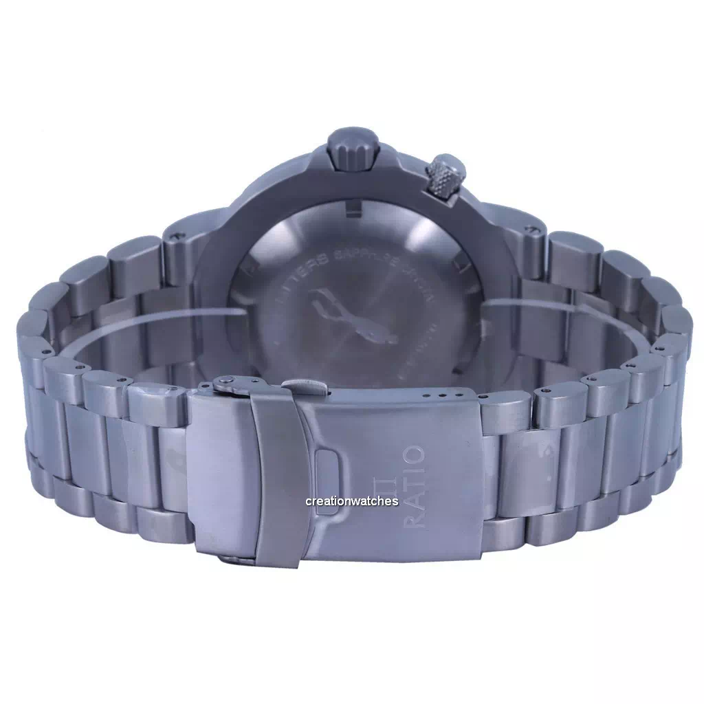 Reloj para hombre Ratio FreeDiver con esfera azul y acero inoxidable y cuarzo 1050HA93-12V-BLU 1000M