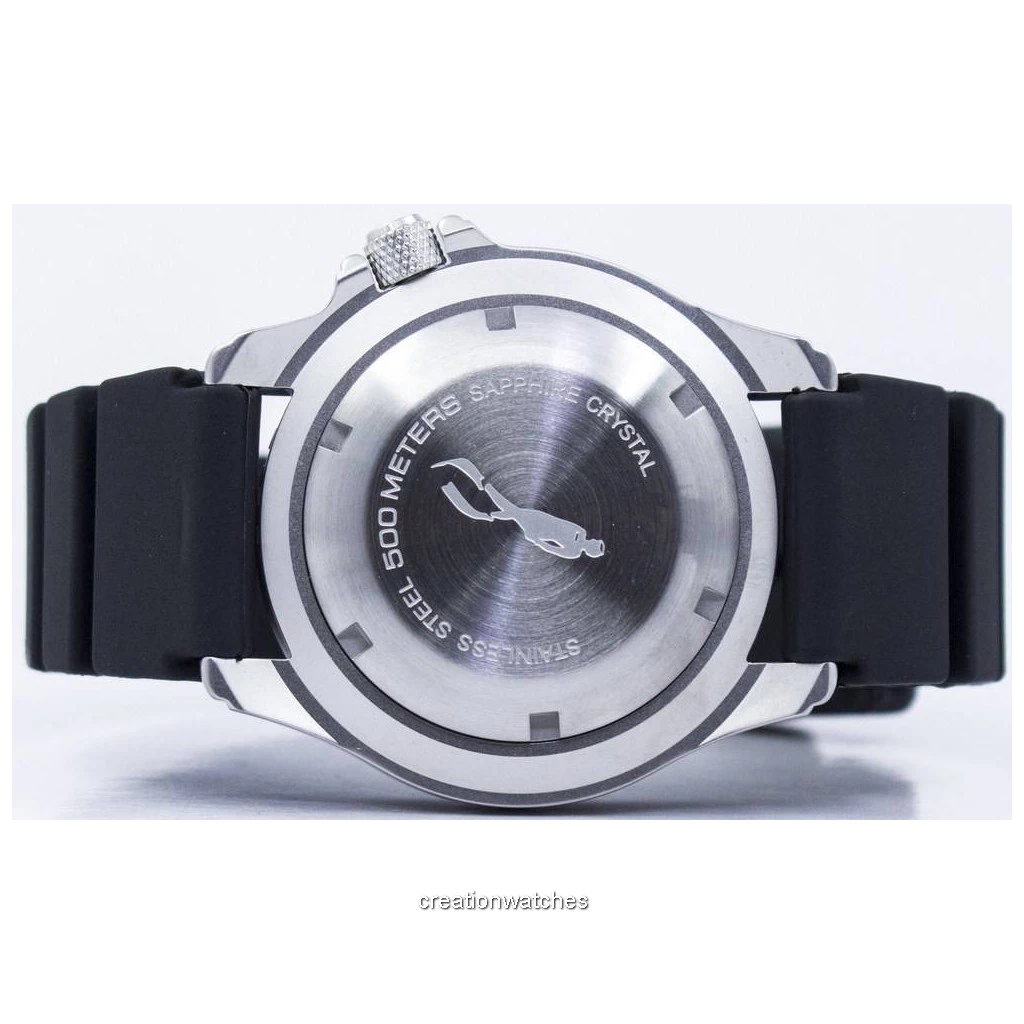 RATIO Free Diver Professional 500M – Orologio Automatico Uomo, Vetro Zaffiro, Cassa Acciaio, Nero (Mod. 32GS202A)