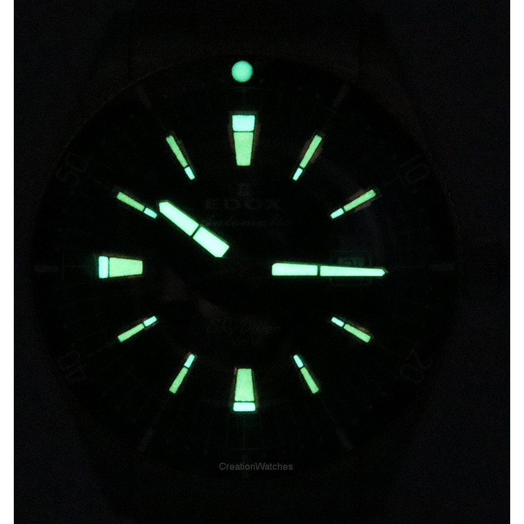 Edox Skydiver Neptunian Orange dial Automatic Diver's 801203NMODN 1000M Men's Watch