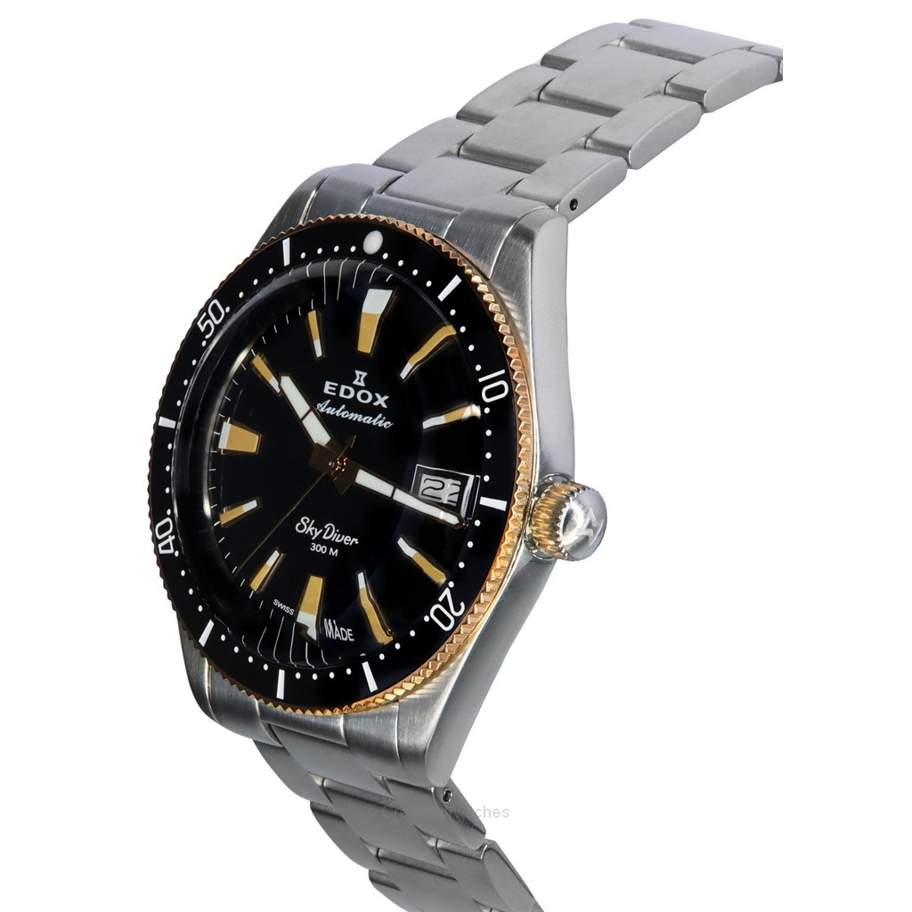 Edox Skydiver Neptunian Orange dial Automatic Diver's 801203NMODN 1000M Men's Watch