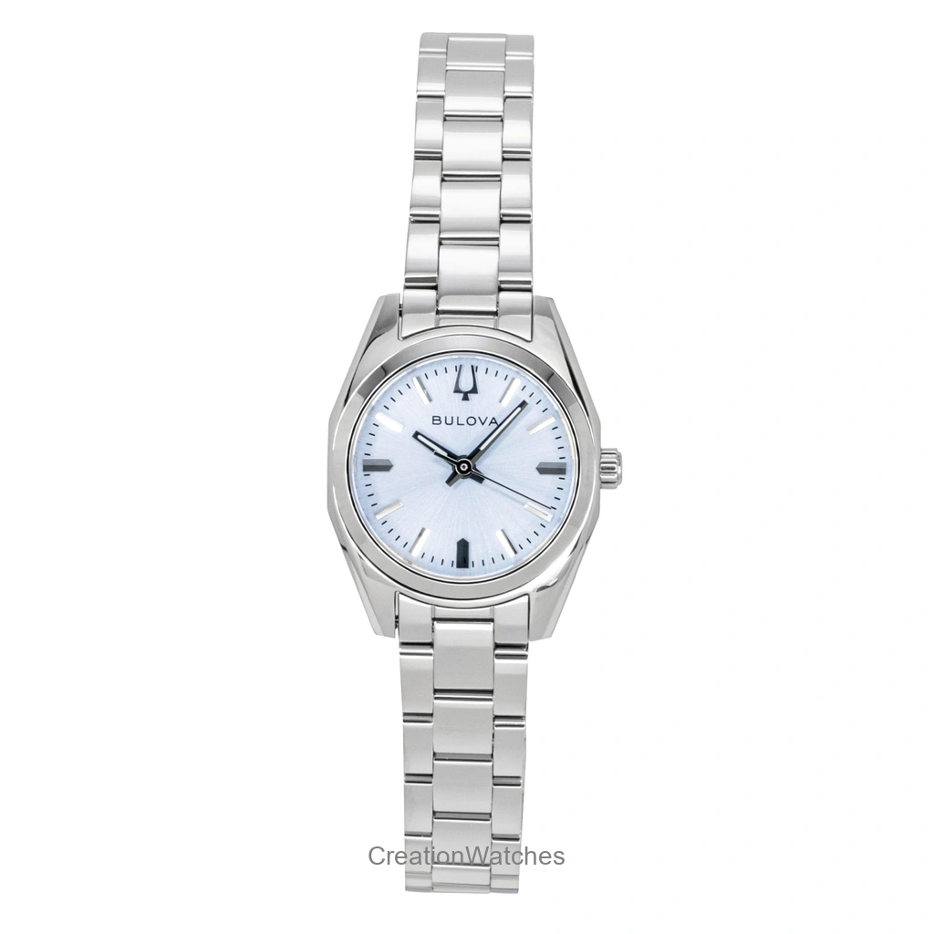Bulova Surveyor ステンレススチール Light 青文字盤 クォーツ 96L345 レディース腕時計