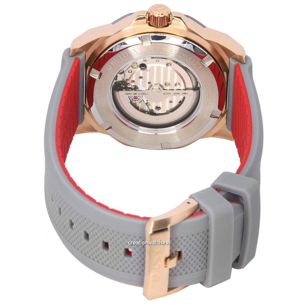 Bulova Marine Star Open Heart Dial Automatic Diver's 98A228 200M Men's Watch