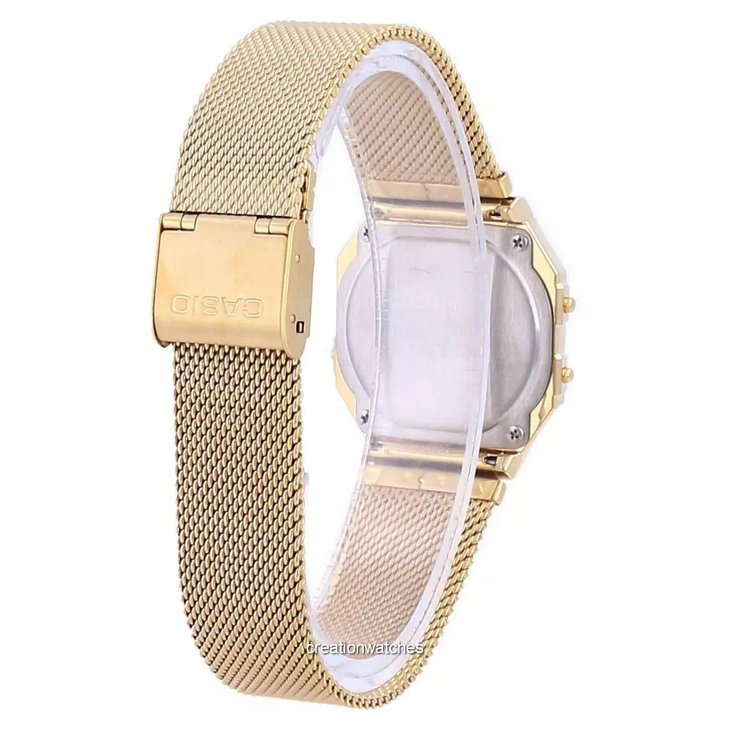 Reloj unisex Casio Youth Vintage en tono dorado de acero inoxidable digital  A700WMG-9A es