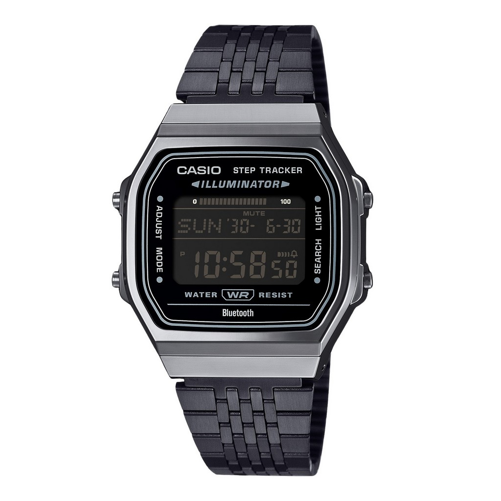 Casio Vintage Digitale Smartphone Link Roestvrijstalen Quartz ABL 100WEGG 1B Unisex Horloge Nl