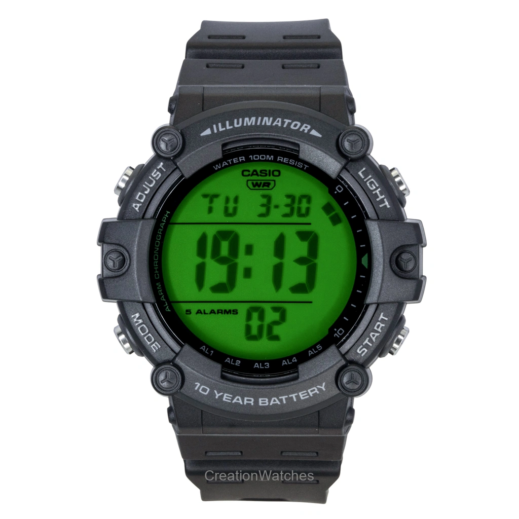 Casio Multifunctional デジタル 樹脂ベルト クォーツ AE-1500WHC-1AV 100m防水 メンズ腕時計