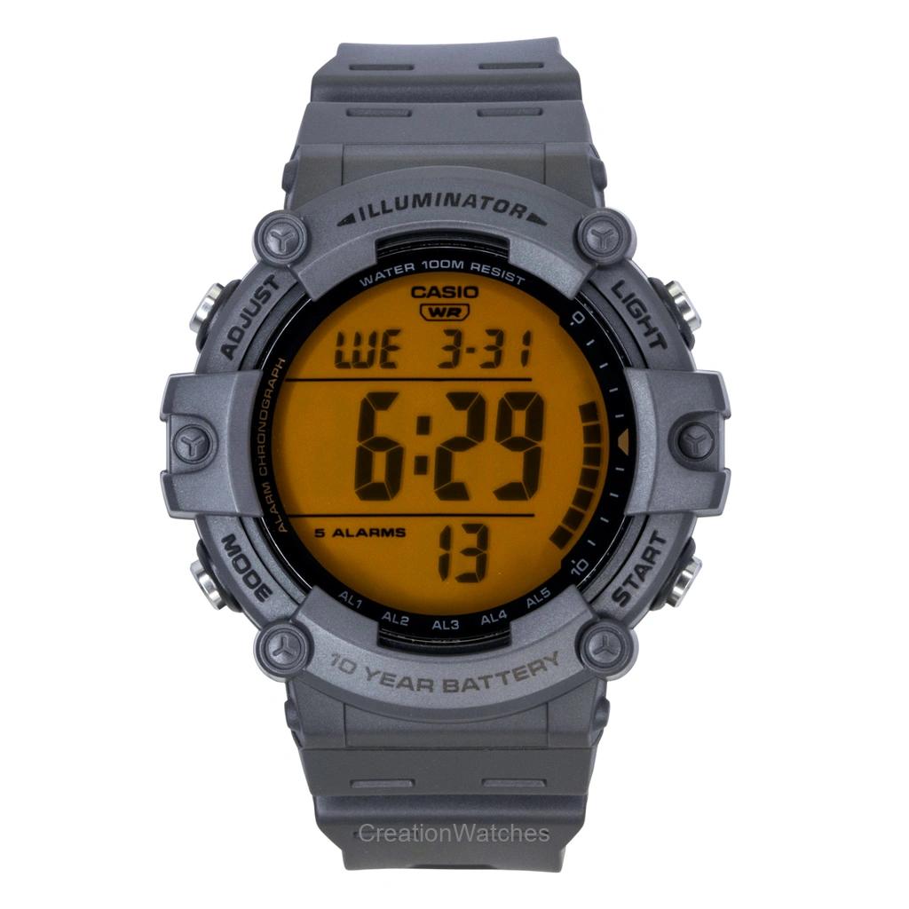 Casio Multifunctional デジタル 樹脂ベルト クォーツ AE-1500WHC-8AV 100m防水 メンズ腕時計