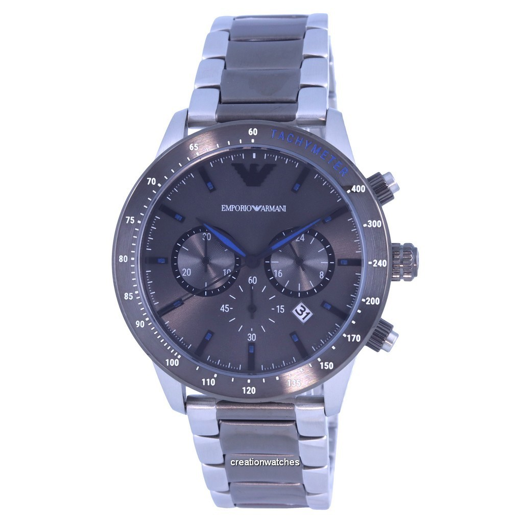 Emporio Armani Chronograph Tachymeter Stainless Steel Quartz AR11391 Men's Watch