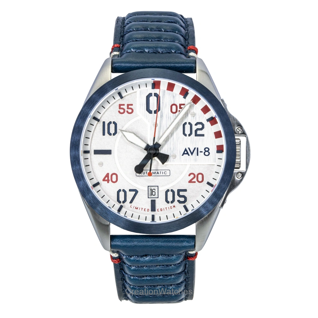 AVI-8 P-51 Mustang Hitchcock 85th Anniversary 限定品 Silver Dial 自動巻き AV-4146-01 メンズ腕時計