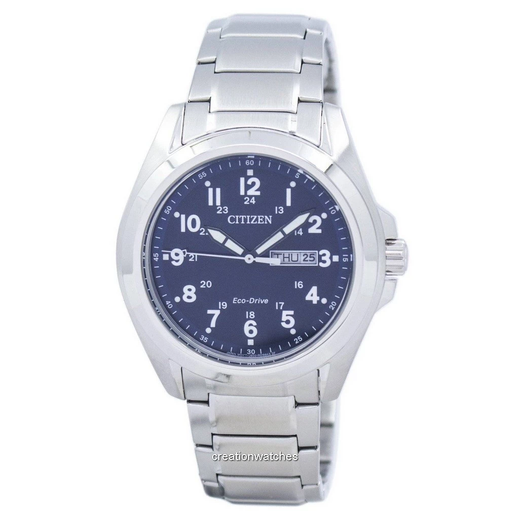 Citizen Eco-Drive AW0050-58L – Orologio Uomo Con Bracciale In Acciaio, Quadrante Blu, Alimentato Dalla Luce, Impermeabile 100m