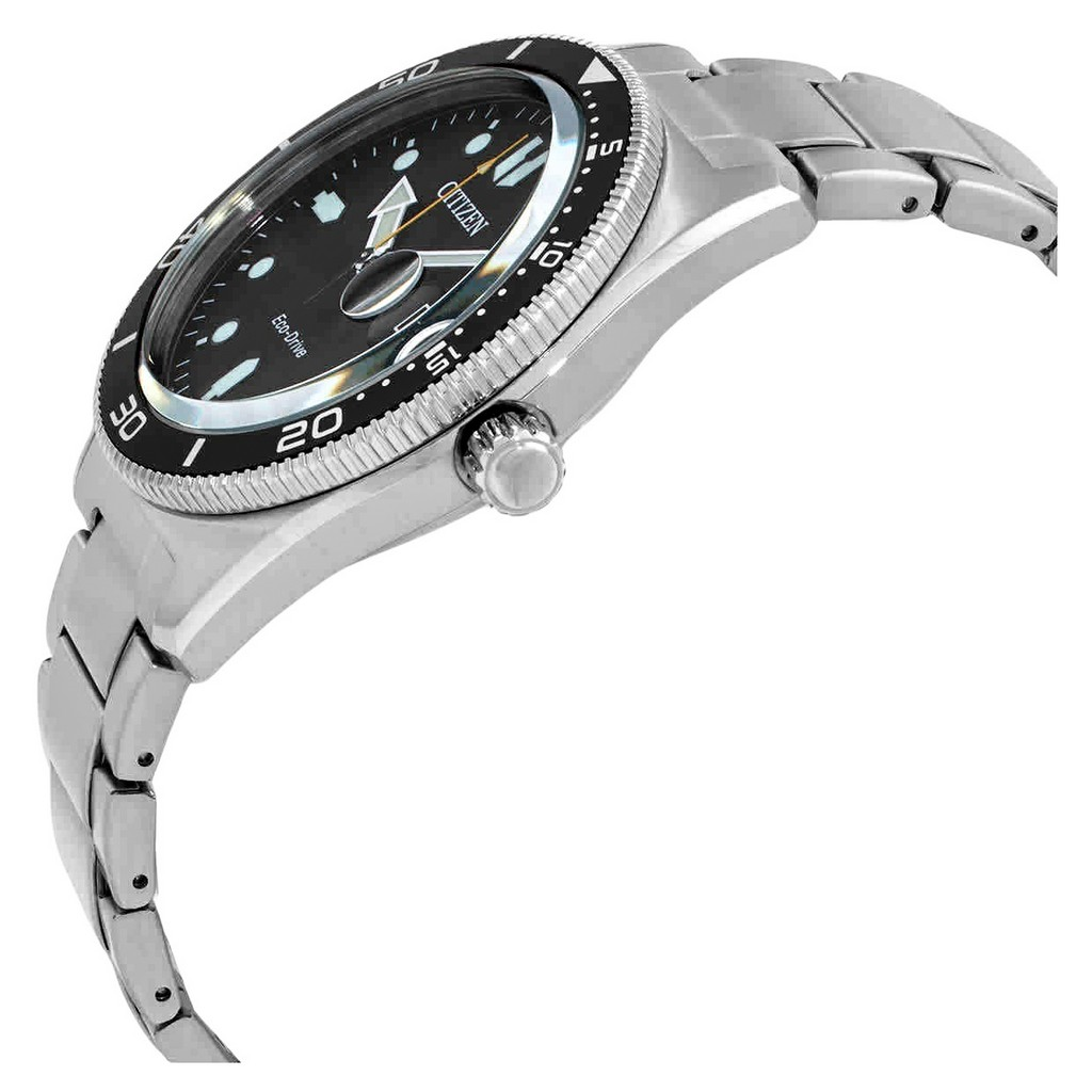 Citizen Core Collection Eco-Drive Stainless Steel Black Dial AW1760-81E ...