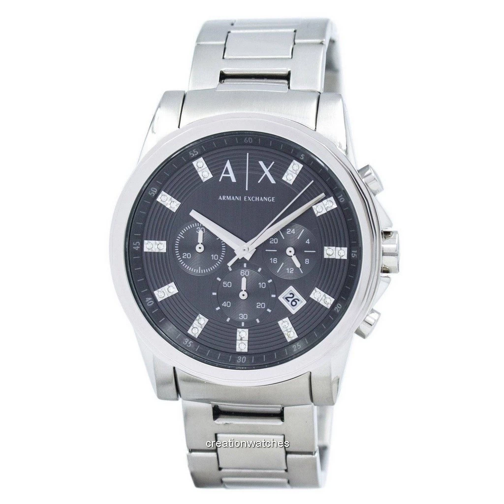 Armani Exchange Chronograph Crystals Grey Dial AX2092 Men's Watch
