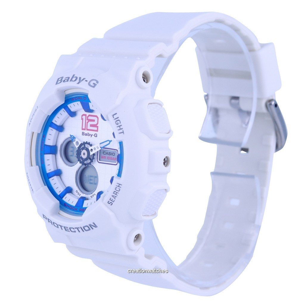 Casio Baby-G Analog Digital Resin Quartz BA-120-7B BA120-7B 100M Women's Watch