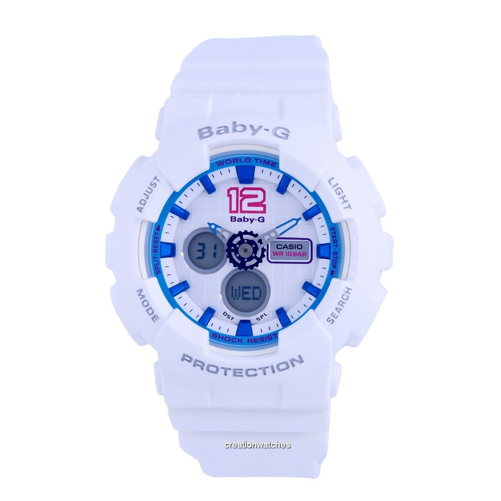 Casio Baby-G Analog Digital Resin Quartz BA-120-7B BA120-7B 100M Women's Watch