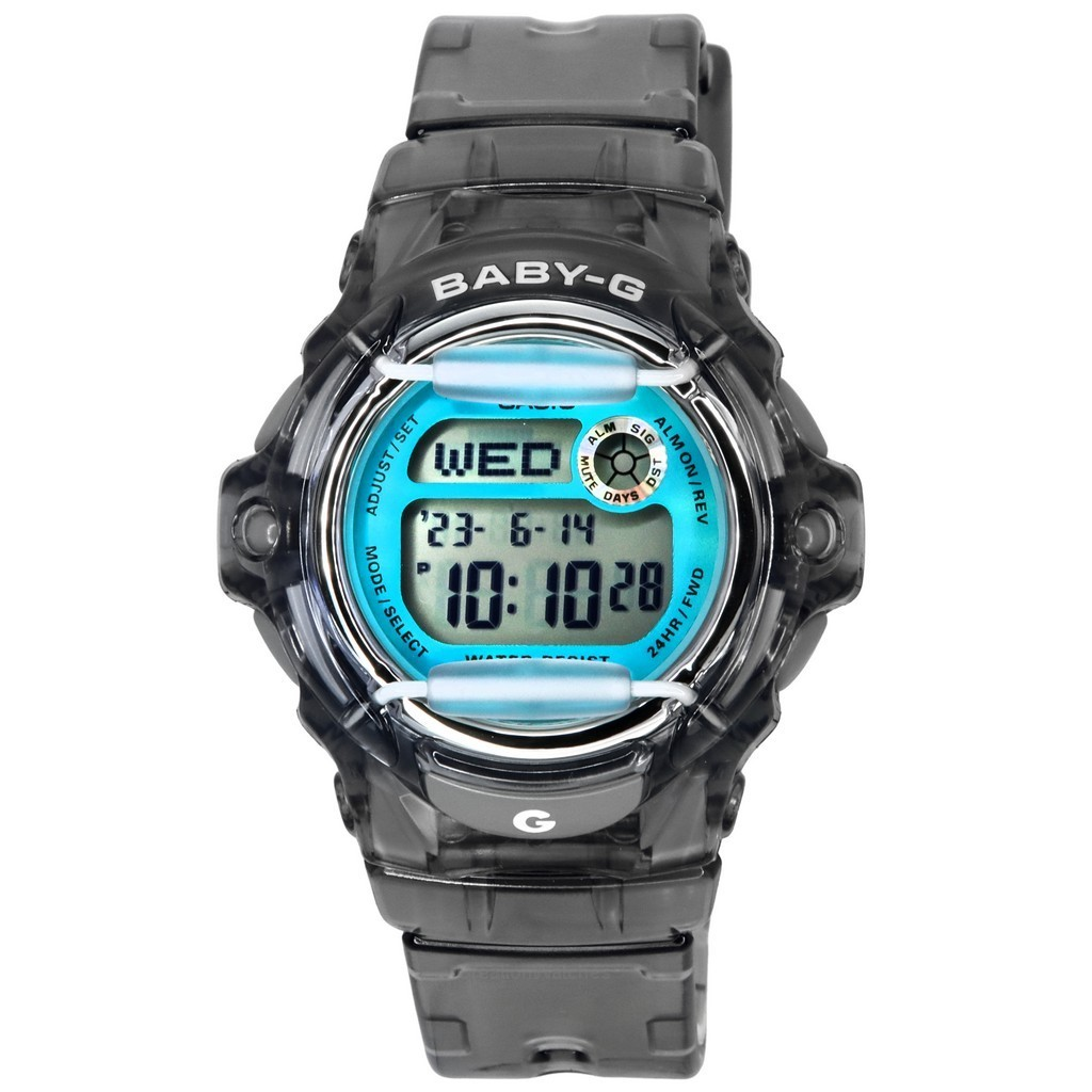 Reloj para mujer Casio Baby-G Digital Grey Resin Strap Cuarzo BG-169U-8B 200M