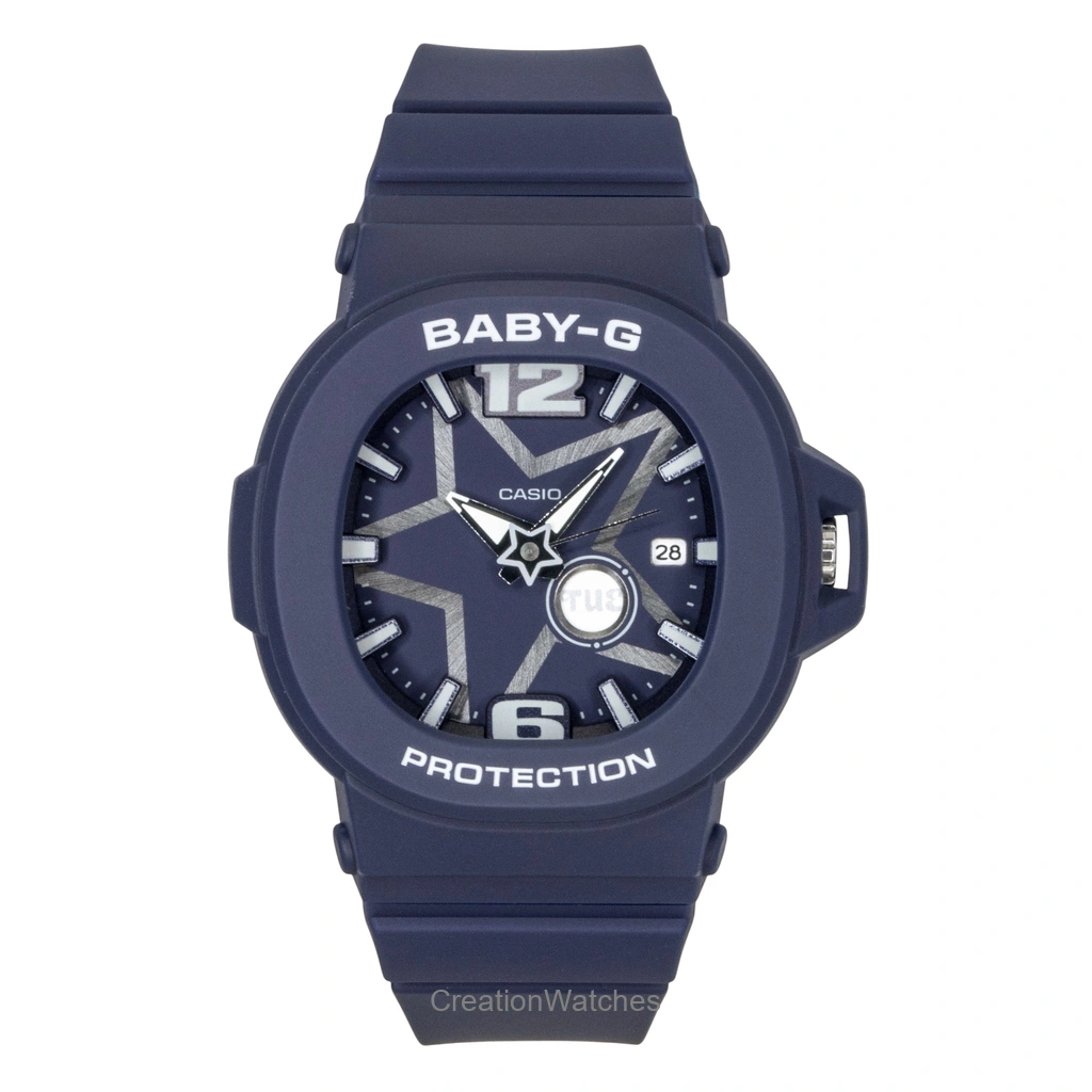 Casio Baby-G アナログ Resin 青文字盤 クォーツ BGA-10D-2A1 100m防水 レディース腕時計