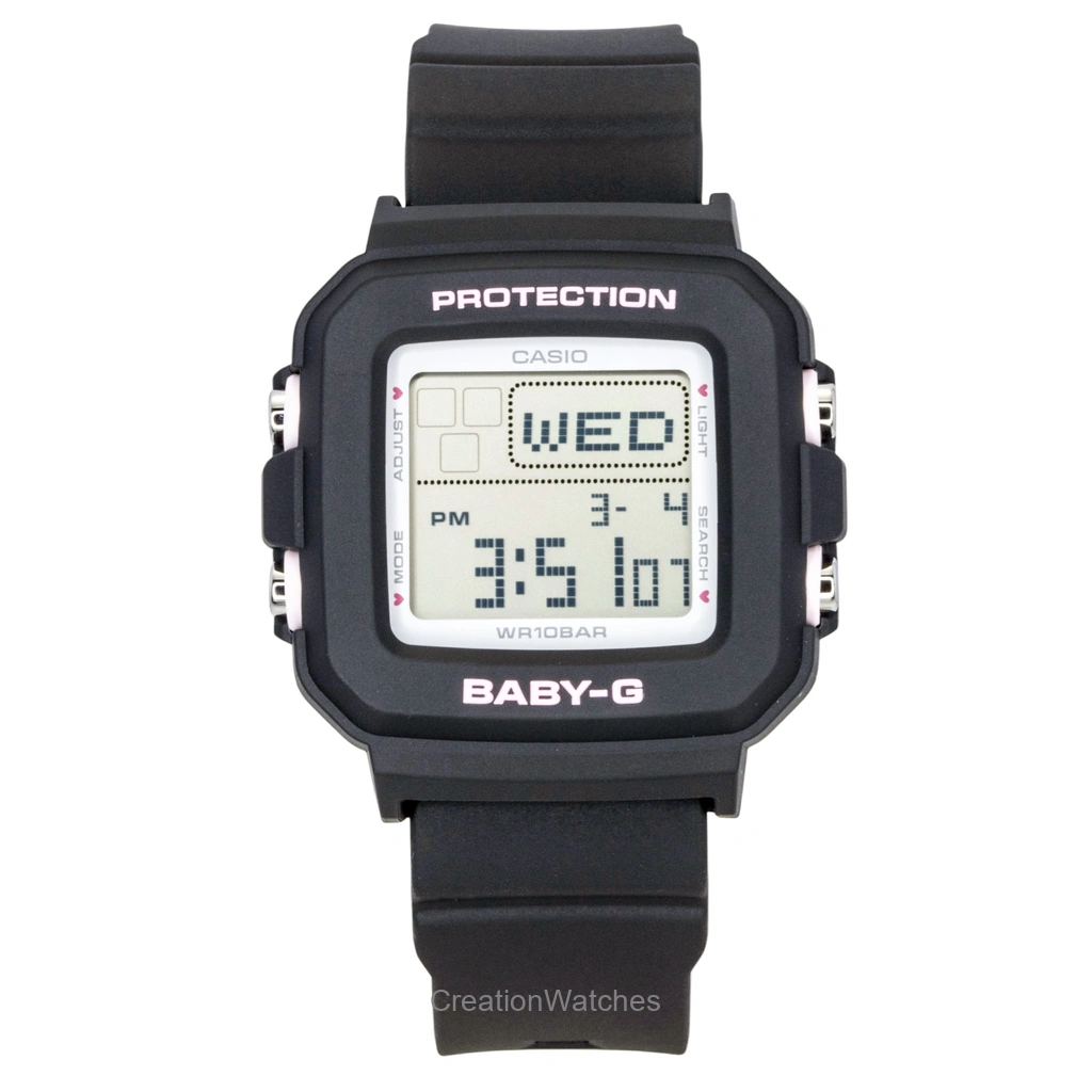 Casio Baby-G Plus デジタル 樹脂ベルト クォーツ BGD-10KH-1 100m防水 Women's Watch With Silicone Holder