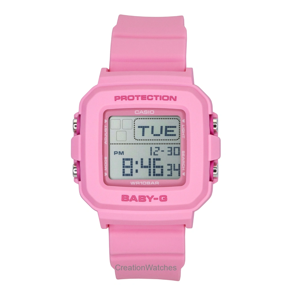 Casio Baby-G デジタル Pink 樹脂ベルト クォーツ BGD-10KH-4 100m防水 レディース腕時計