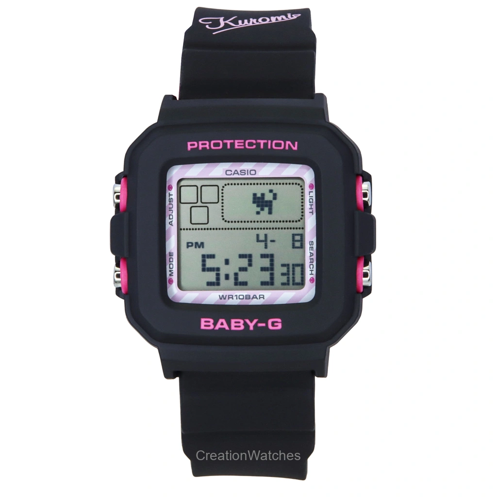 BABY-G KUROMI クロミ デジタル腕時計 カシオ Baby-G デジタル クロミ コラボ 樹脂ストラップ クォーツ BGD