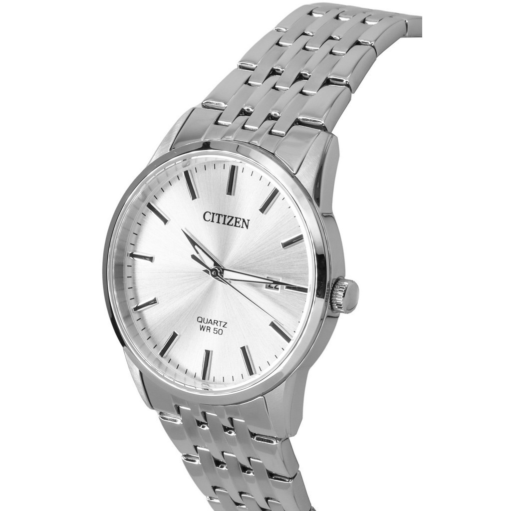 Citizen Reloj de cuarzo plateado de acero inoxidable para hombre  BI5000-87A, Movimiento de cuarzo