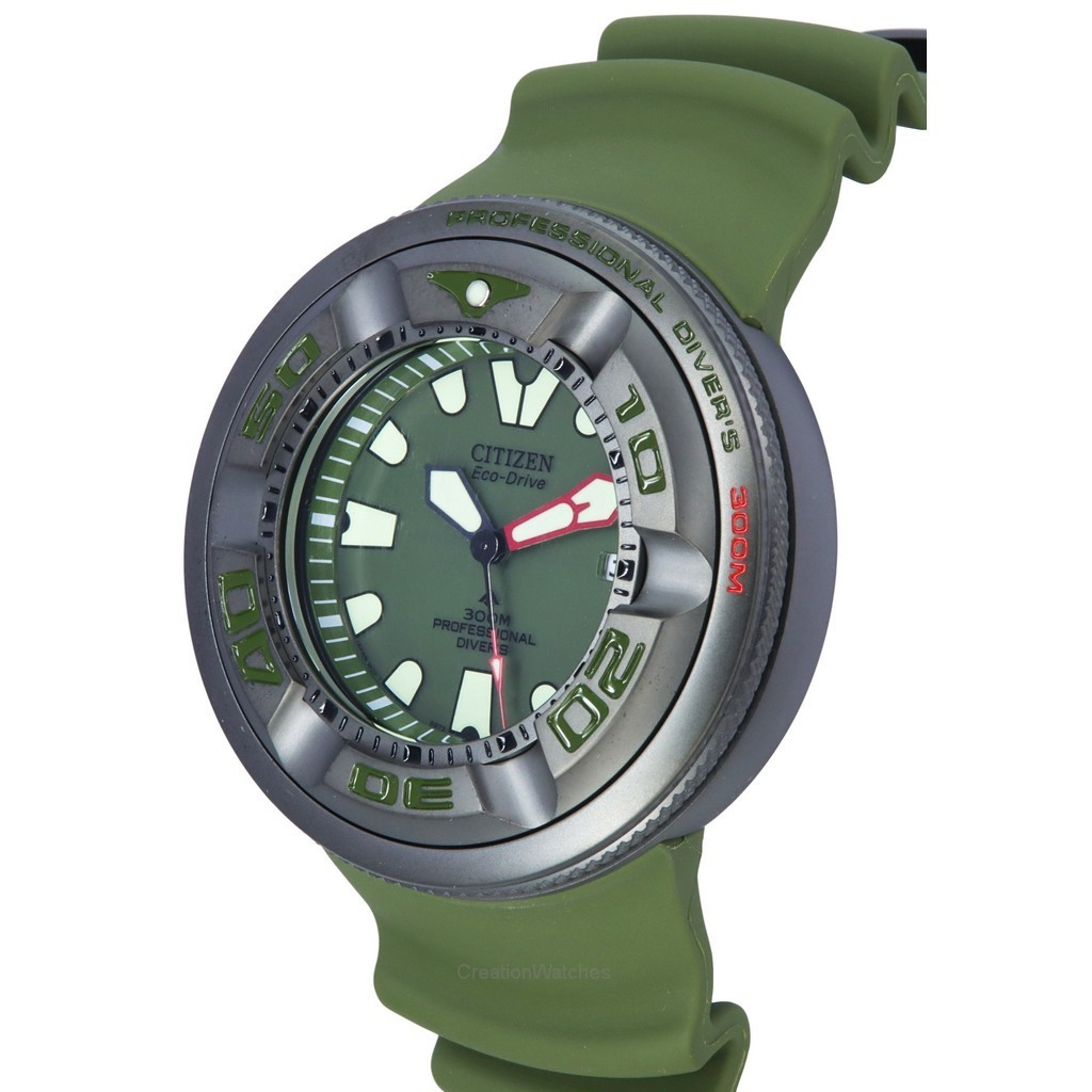 300M Metropolitan Citizen Adventure Men\'s Extra BJ8057-17X Strap Marine Watch With Diver\'s Eco-Drive Promaster