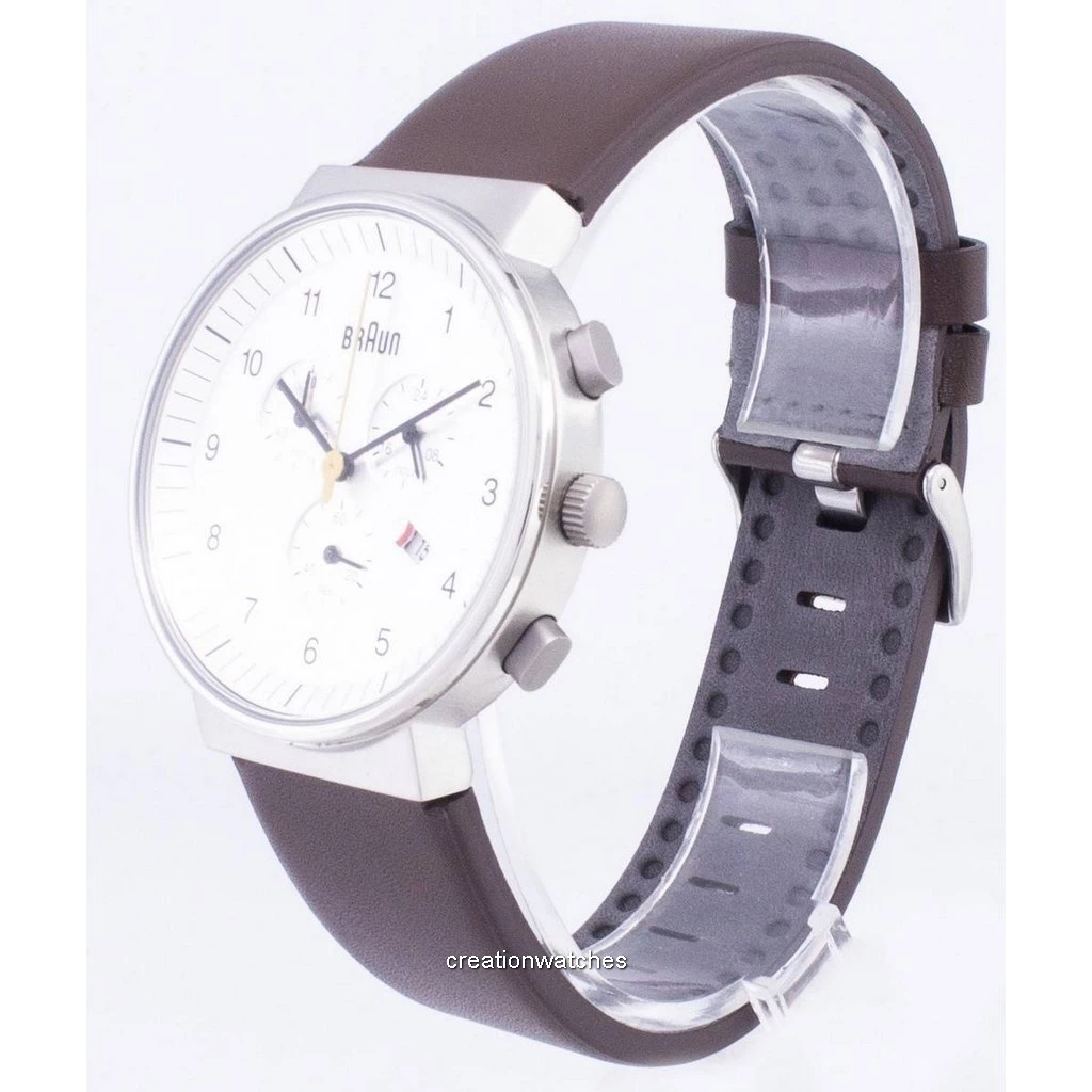 Braun Orologio Uomo Al Quarzo Con Cinturino In Pelle – Vetro Minerale Antigraffio – Impermeabile 5 ATM – Design Analogico
