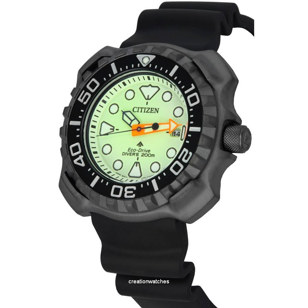 Citizen Promaster Marine Super Titanium Full Luminous Dial Eco-Drive Diver's BN0227-17X 200M นาฬิกาข้อมือผู้ชาย