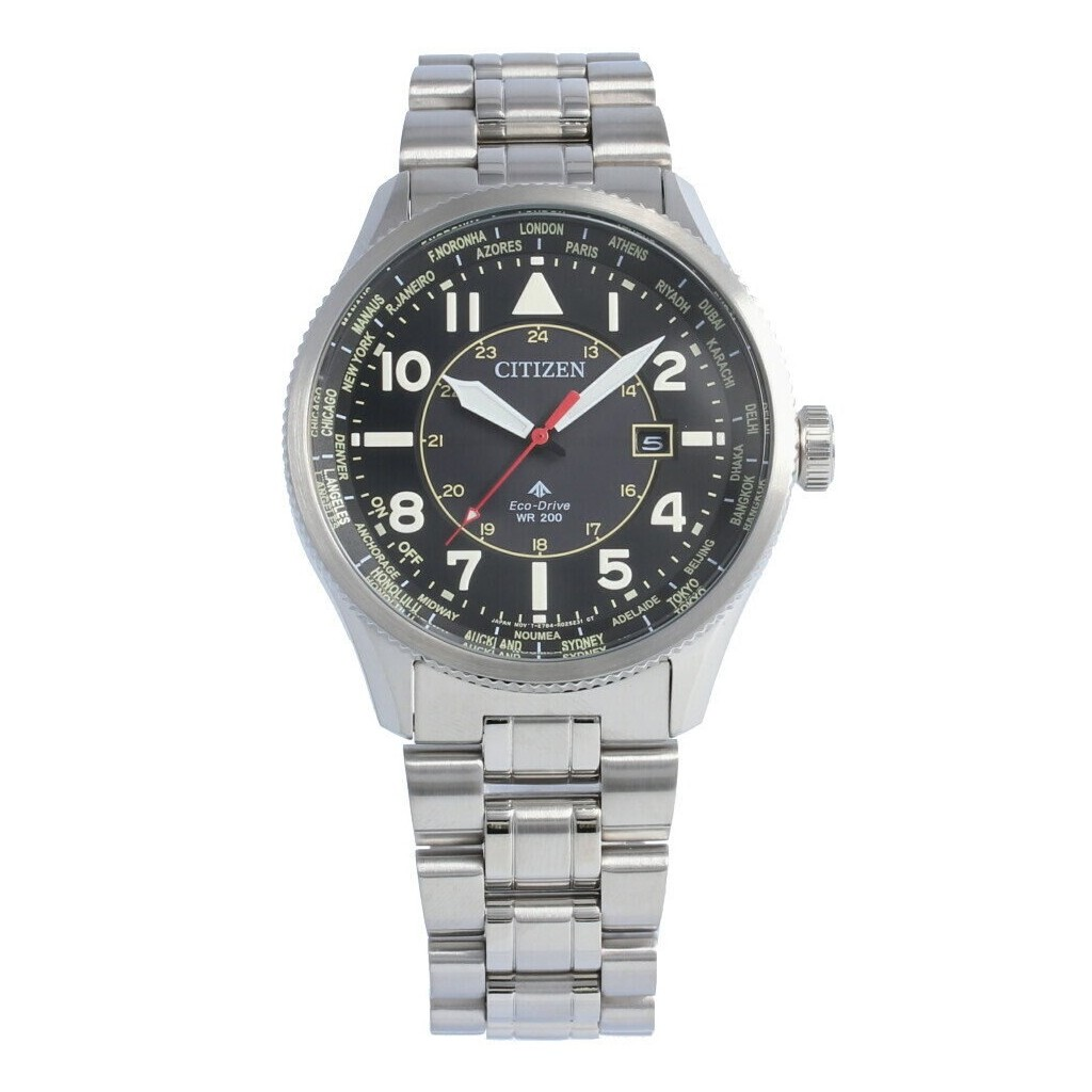 シチズンプロマスターナイトホークワールドタイムエコドライブBX1010-53E 200Mメンズ腕時計