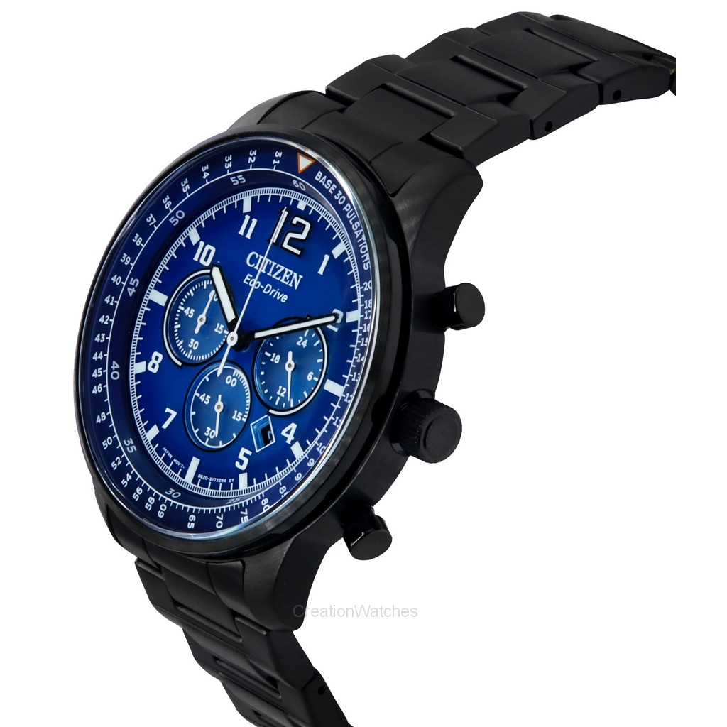 Citizen chronograph black sale