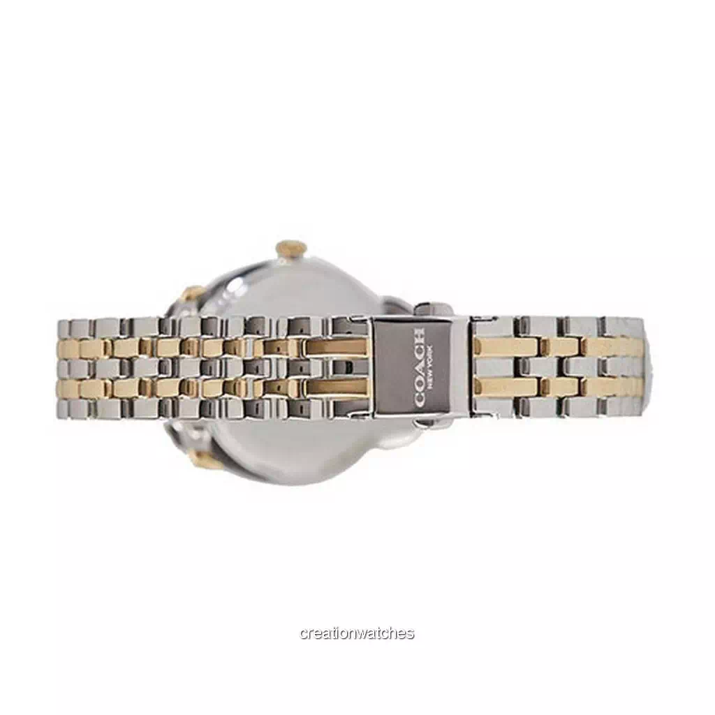 Coach Delancey Tea Rose Silver Dial Two Tone Stainless Steel  display picture 2