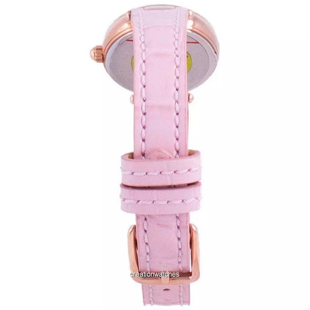Coach Women's 15mm Brown Monogram w/ Pink Leather Accent Watch Strap