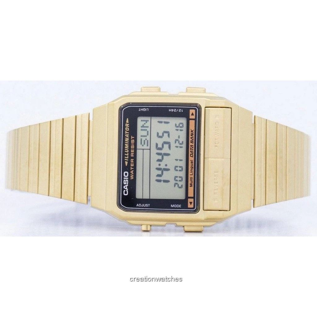 Casio Alarm World Time Digital A500WA-1DF Men's Watch