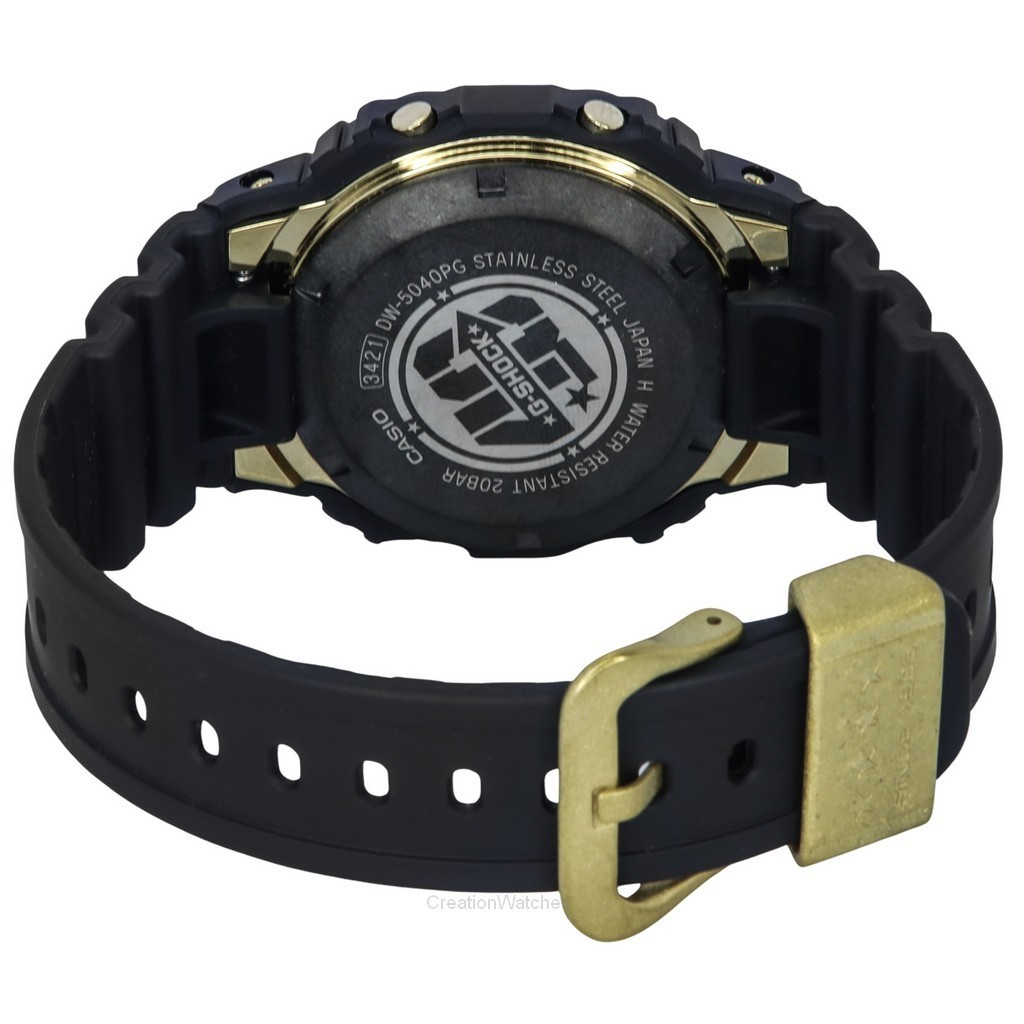 卡西欧 G-Shock 40 周年纪念 RECRYSTALLIZED 限量版数字石英 DW-5040PG-1 200M 男士手表