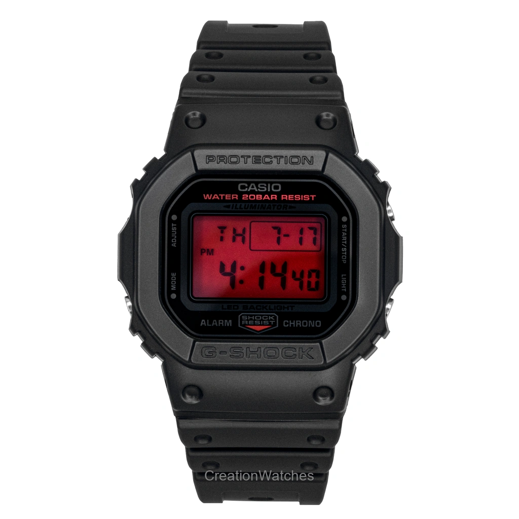 Casio Origin デジタル 樹脂ベルト クォーツ DW-5600BBR-1 200m防水 メンズ腕時計
