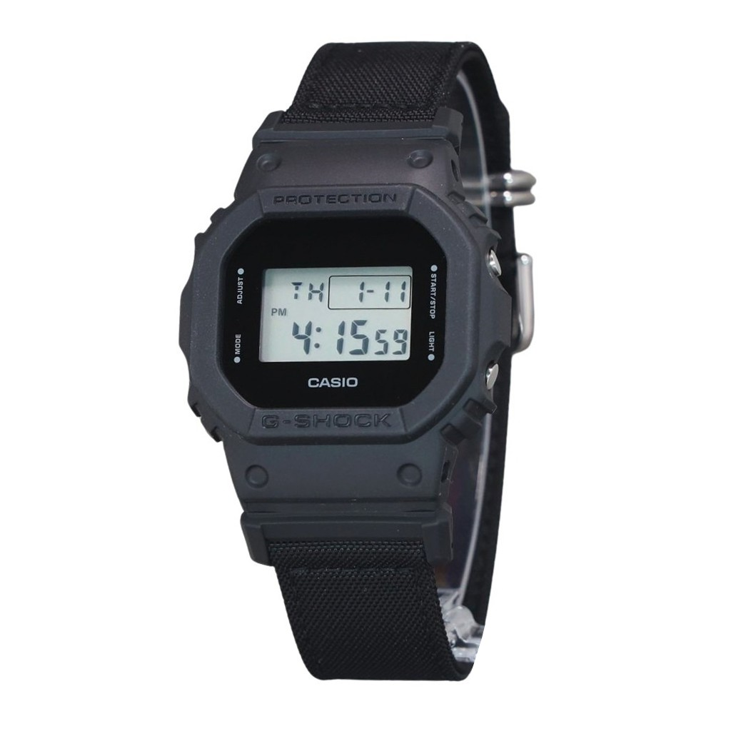 カシオ G-Shock デジタル エコ クロス ストラップ クォーツ DW-5600BCE-1 200M メンズ腕時計 ja
