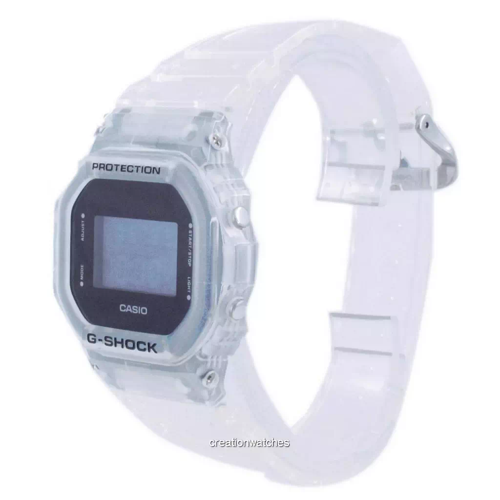 Casio G-Shock Skeleton Transparent Diver's Digital DW-5600SKE-7 DW5600SKE-7 200M Relógio Masculino