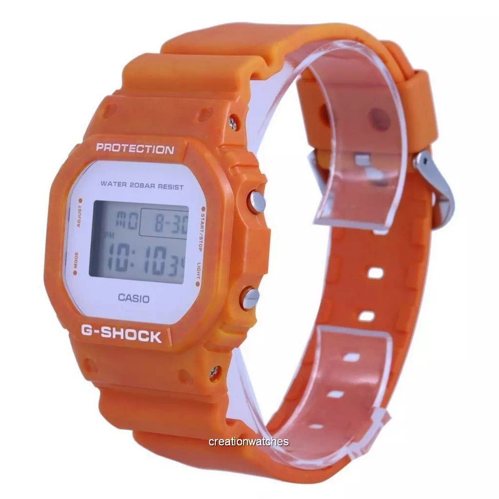 G-Shock By Casio DW5600WS-4 - Reloj digital para hombre, color naranja,  Naranja, Digital