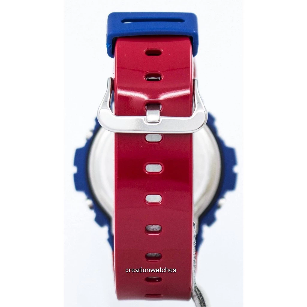 カシオ G-ショック青と赤シリーズ デジタル DW 6900AC 2 メンズ
