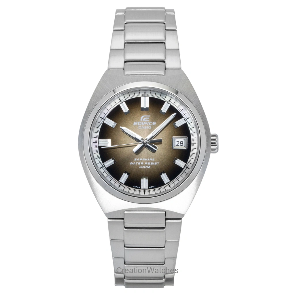Casio Edifice アナログ ステンレススチール Brown Dial クォーツ EFB-109D-5AV 100m防水 メンズ腕時計