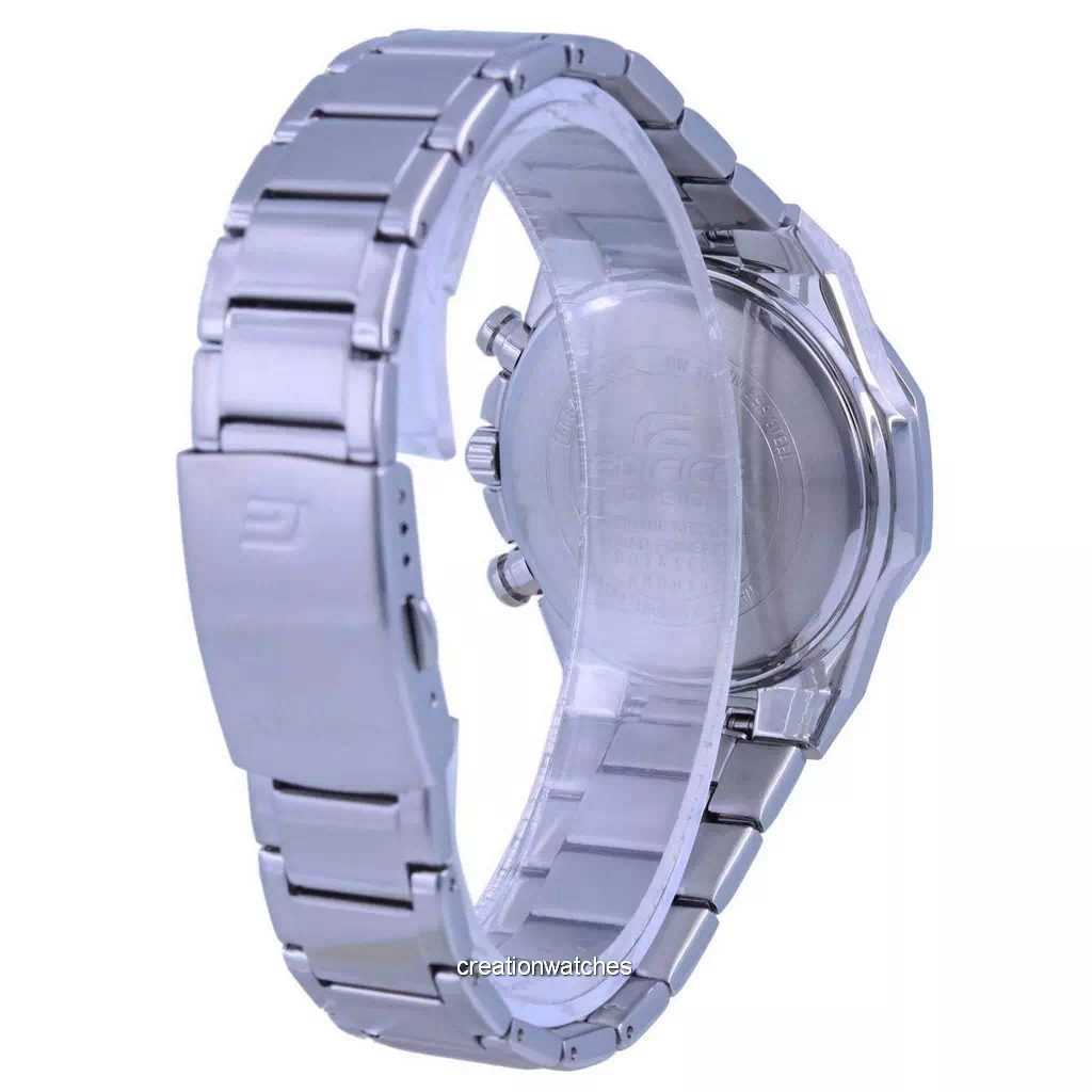 Casio Edifice Slim Line Chronograph Analog Solar EFS-S570D-1A EFSS570D-1 100M Men's Watch