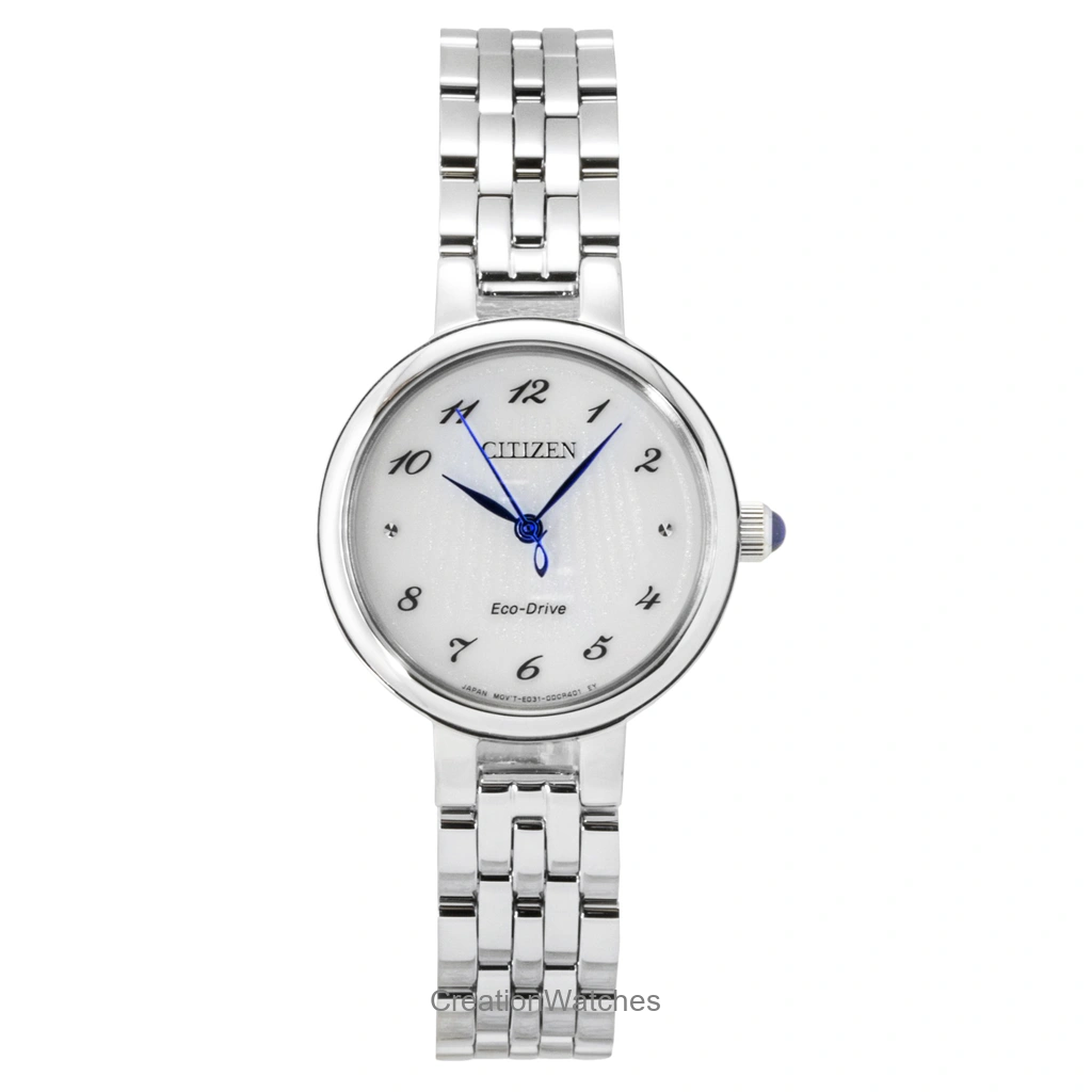 Citizen L Stainless Steel White Dial Eco-Drive EM0990-81A Women's