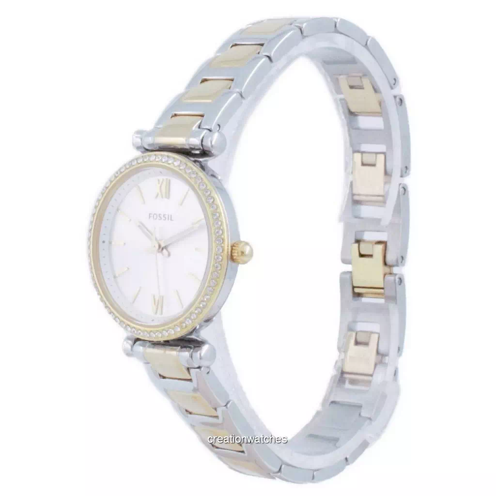Relógio feminino Fossil Carlie Mini Diamond com acentos de quartzo ES4955