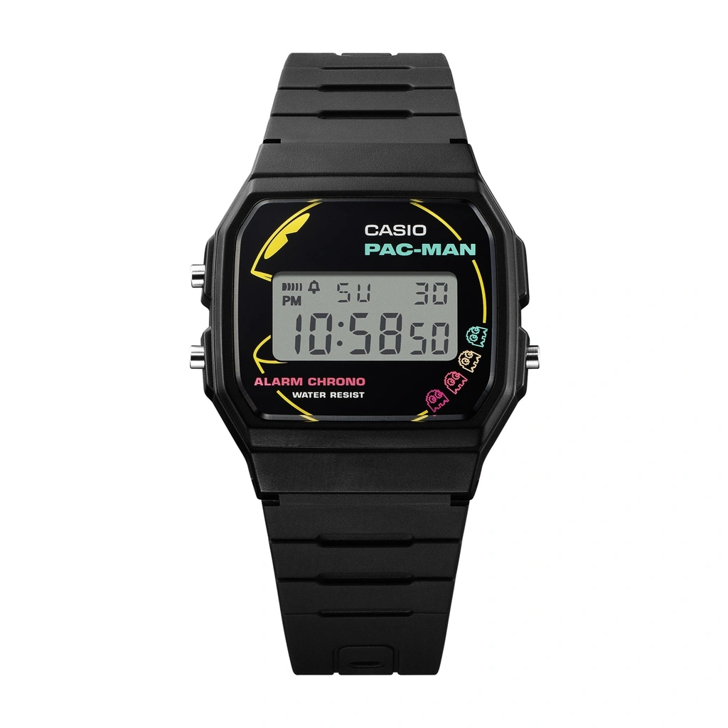 Casio Standard デジタル PAC-MAN Collaboration バイオベース 樹脂ベルト クォーツ F-91WPC-1A ユニセックス腕時計