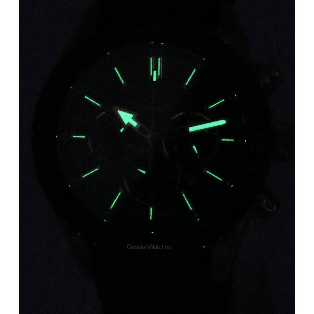Festina Ceramic Chronograph Black Quartz Men\'s F205781 Watch F20578-1 100M Dial