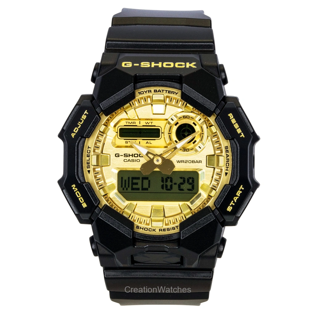 Casio G-SHOCK バイオベース 樹脂ベルト アナログデジタル Gold Dial クォーツ GA-010GGB-1A9 200m防水 メンズ腕時計