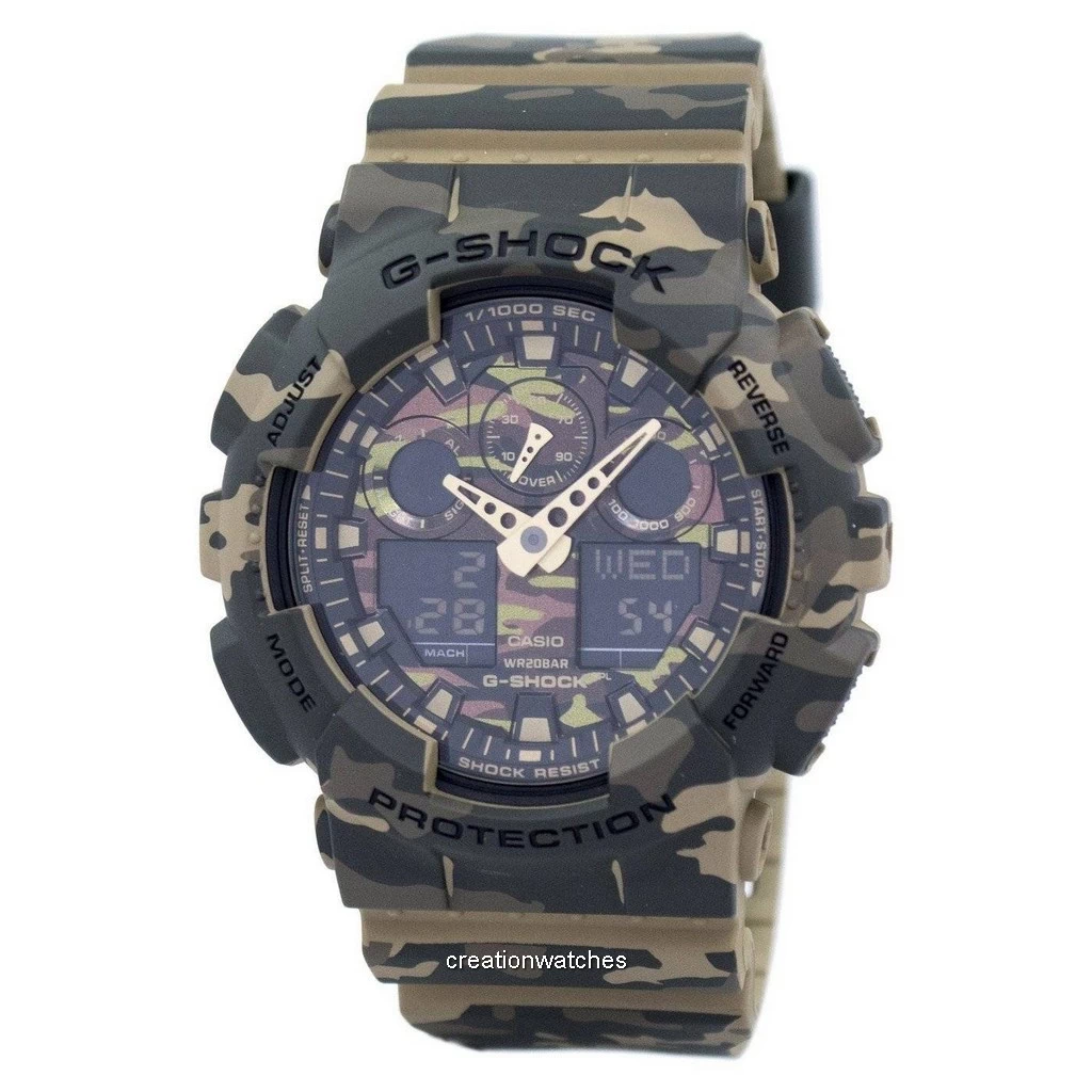 Casio G-Shock Camouflage Replacement Band - Genuine Factory Band For GA1000CM-5A & GD120CM-5