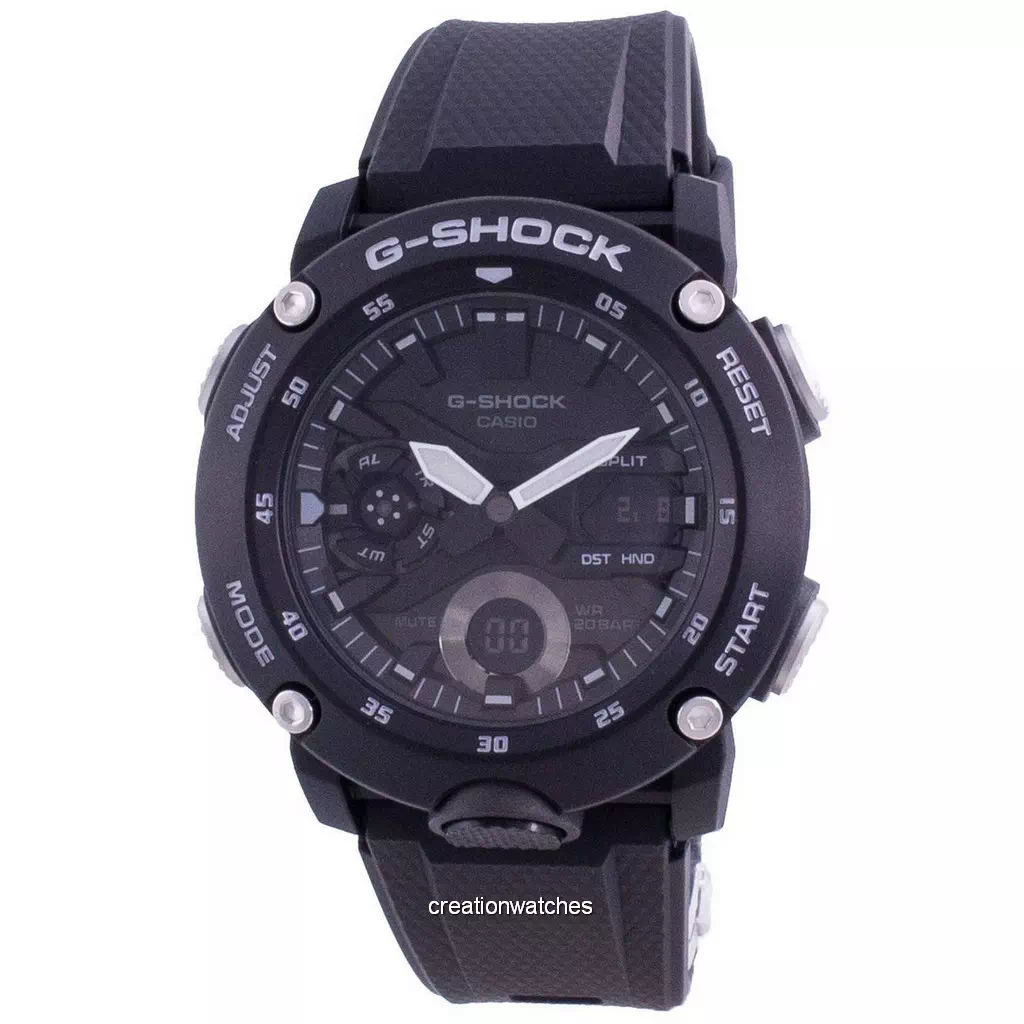 Casio G-Shock padrão analógico digital de quartzo GA-2000S-1 GA2000S-1 200M relógio masculino