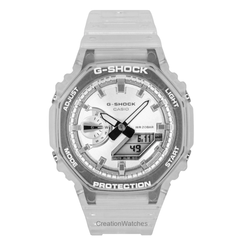 Casio G-SHOCK アナログデジタル 樹脂ベルト Grey Dial クォーツ GA-2100BM-7A8 200m防水 ユニセックス腕時計