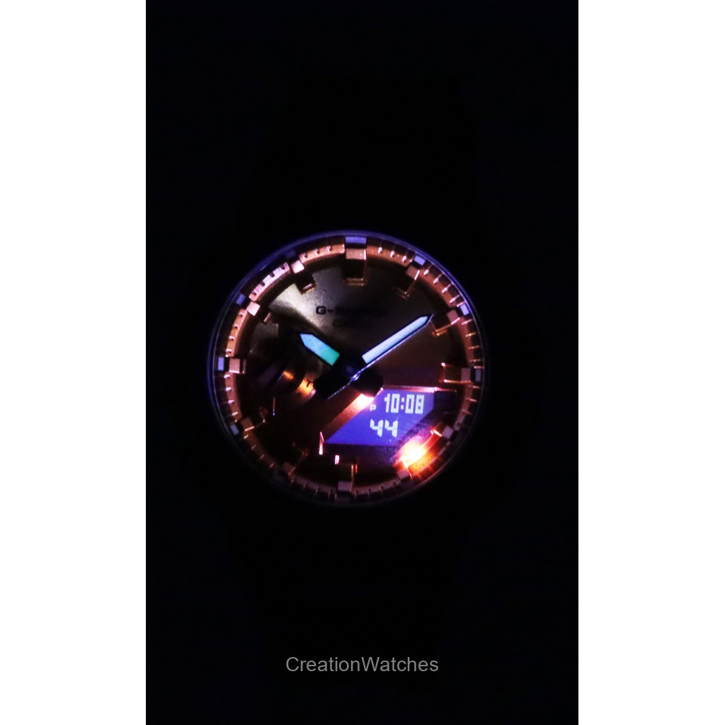 Casio G-Shock Analog Digital Bio-Based Resin Strap Multicolor Dial Quartz GA-2100FL-8A 200M Men's Watch
